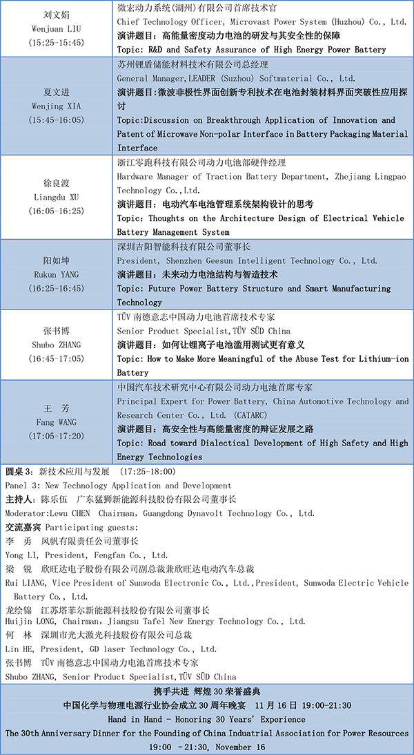 第四屆動(dòng)力電池應(yīng)用國(guó)際峰會(huì)(CBIS2019)議程